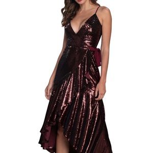 Ulla Sequin Wrap Dress